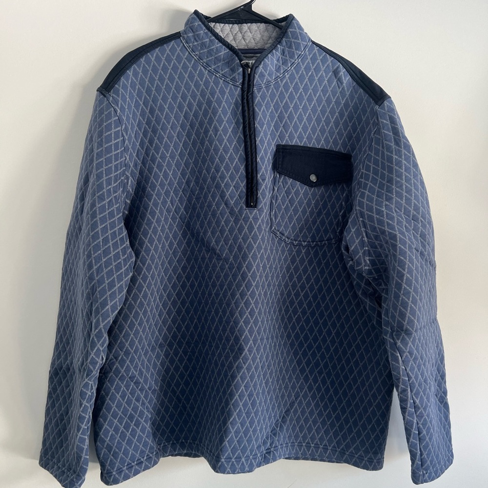 Duluth Trading Co. Powderhorn men’s 1/4 zip pullover quilted sweatshirt size 2XL